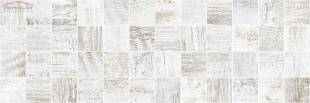 Плитка Laparet Sweep мозаичный белый декор (20х60)